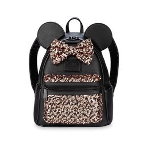 NEW Minnie Mouse Sequined Mini Backpack by Loungefly – Belle Bronze